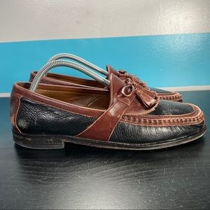 Johnston and Murphy slip on leather loafers